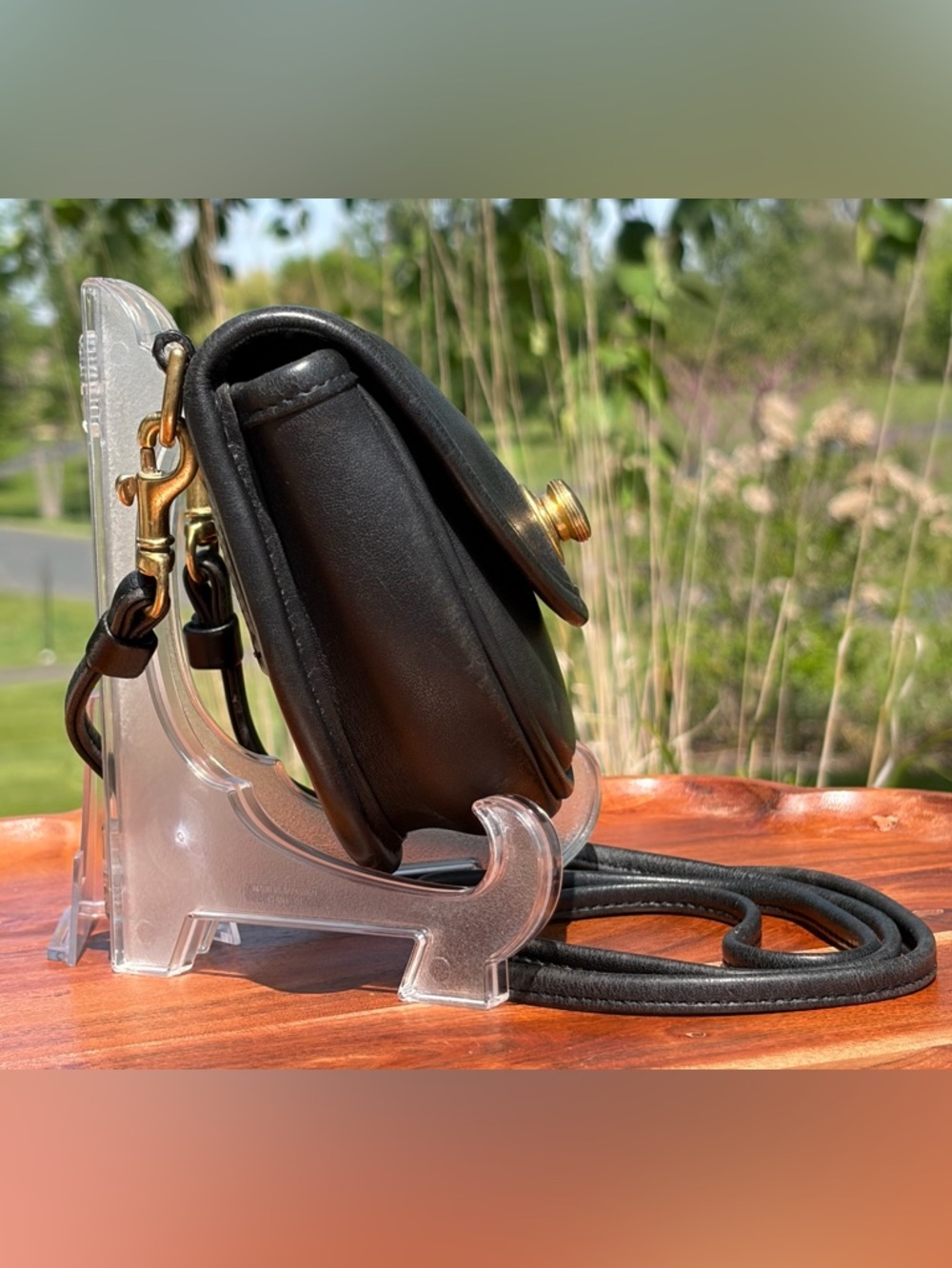 Vintage COACH Mini Belt Bag Black Leather 9826 EUC - Picture 14 of 17